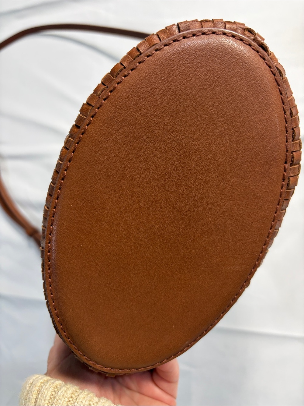 J. Crew Leather Small Open Weave Bag - Picture 5 of 6